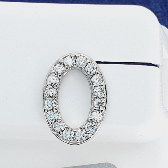 925 Sterling Silver CZ Stud Earrings for Women/Girl, US925P1228 - Picture 3 of 8